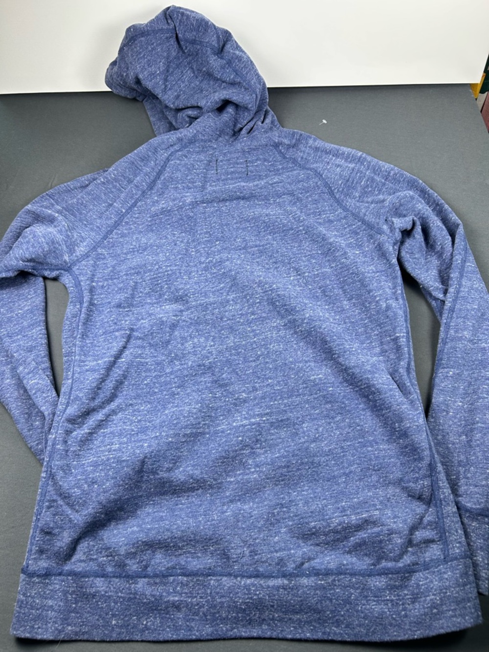 Reigning Champ Heathered Navy Full-Zip Hoodie (c0098) - Picture 6 of 7